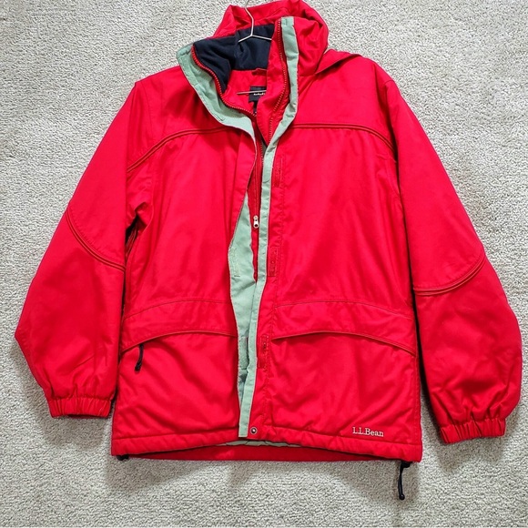 L.L. Bean Red and Green Jacket - Picture 1 of 5